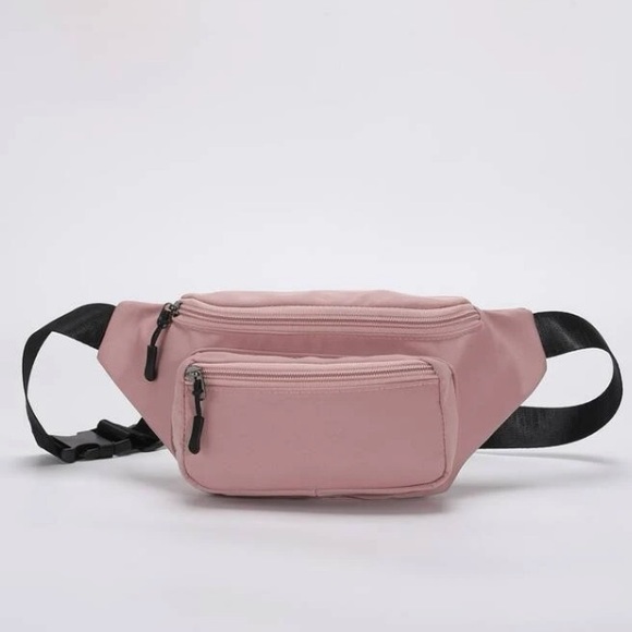 💙 Women’s Nylon Double Front Pockets Adjustable Strap Fanny Pack - Picture 4 of 8